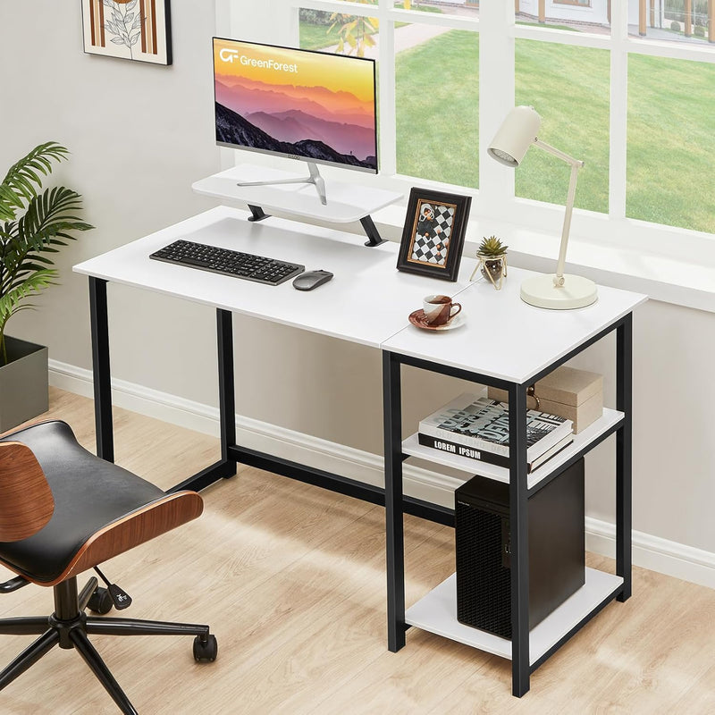 Office Desk with Monitor Stand