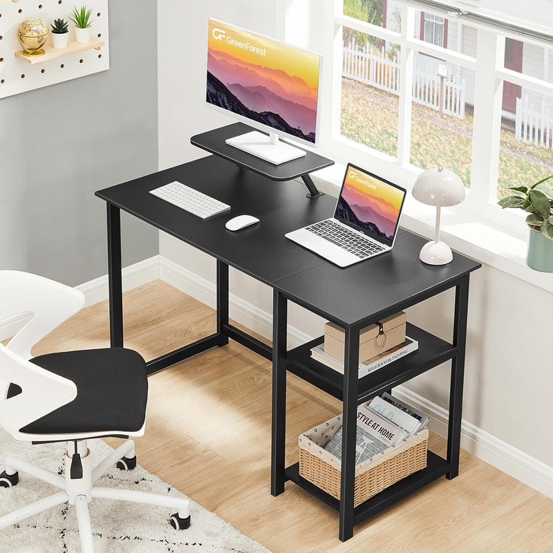 Office Desk with Monitor Stand