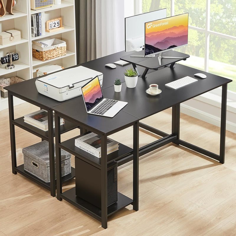 Office Desk with Monitor Stand