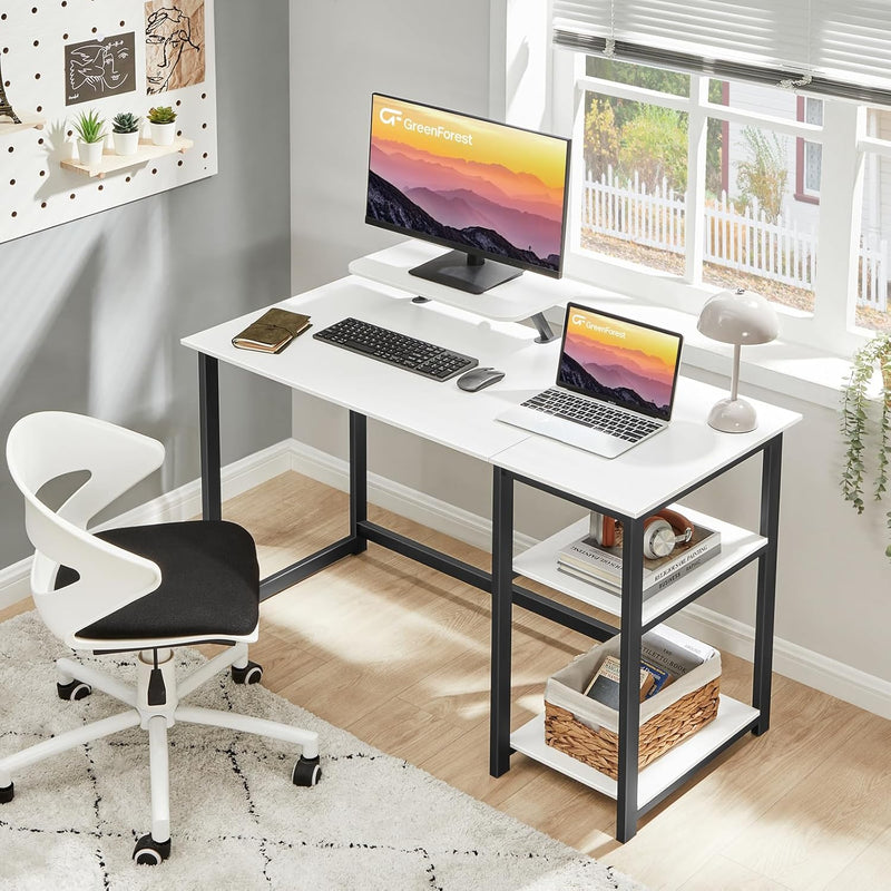 Office Desk with Monitor Stand