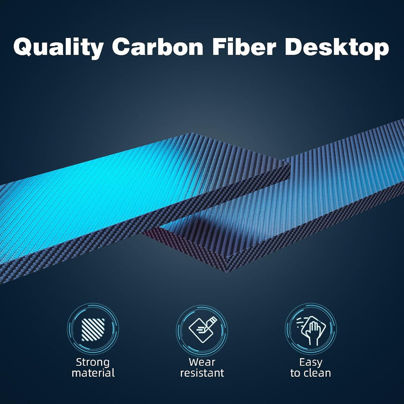 Computer Desk with Power Outlets LED Strip 50.8