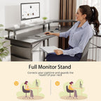 Computer Desk with Power Outlets LED Strip 50.8