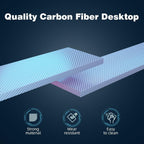 Computer Desk with Power Outlets LED Strip 50.8