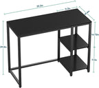 Computer Desk with Storage 120CM Table 2-Tier Shelves