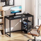Computer Desk with Storage 120CM Table 2-Tier Shelves