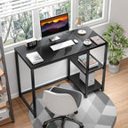 Computer Desk with Storage 120CM Table 2-Tier Shelves