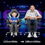 Computer Gaming Chair with Footrest PU Leather Desk