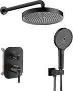 Concealed Shower Mixer Set 2-Outlet Brass System