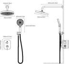 Concealed Shower Mixer Set 2-Outlet Brass System