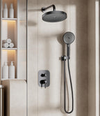 Concealed Shower Mixer Set 2-Outlet Brass System