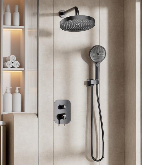 Concealed Shower Mixer Set with Rainfall Head