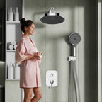 Concealed Shower Mixer Set 2-Outlet Brass System