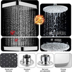 Concealed Shower Mixer Set 2-Outlet Brass System
