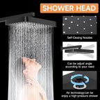 Concealed Shower Mixer Set 2-Outlet Brass System