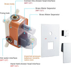 Concealed Shower Set Head and Hose 2 Ways