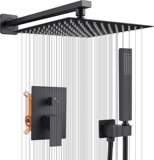 Concealed Shower Set 2 Ways with 10-Inch Square