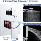 Concealed Shower Set Head and Hose 2 Ways