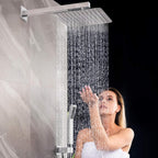 Concealed Shower System Bathroom Luxury Rain Mixer Combo