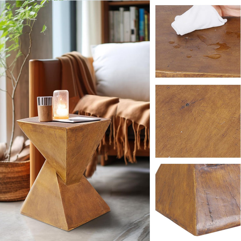 Concrete Art Side Table Lightweight: Modern Accent
