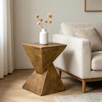 Concrete Art Side Table Lightweight: Modern Accent