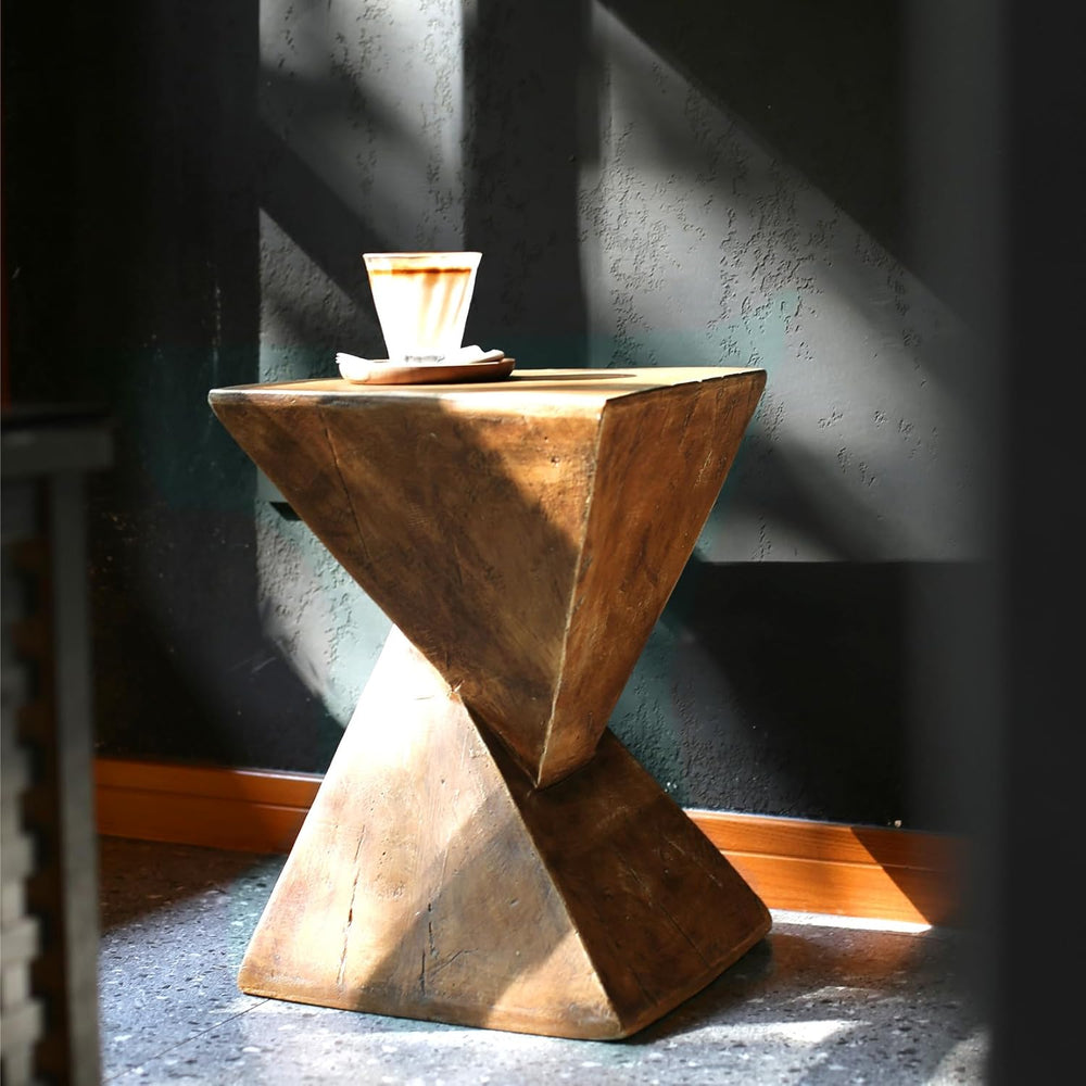 Concrete Art Side Table Lightweight: Modern Accent
