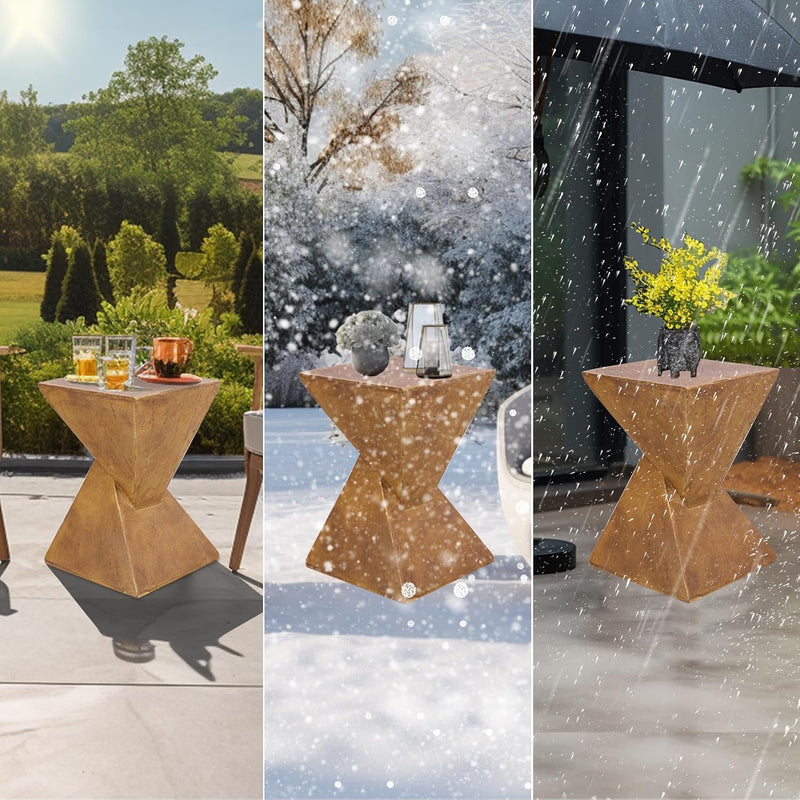 Concrete Art Side Table Lightweight: Modern Accent