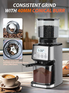 Conical Burr Coffee Grinder Electric 51 Precise Grind