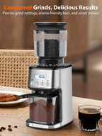 Conical Burr Coffee Grinder Electric 51 Precise Grind