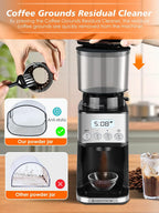 Conical Burr Coffee Grinder Electric 51 Precise Grind