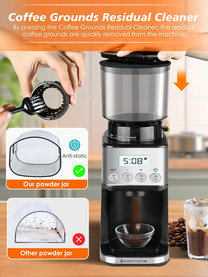 Conical Burr Coffee Grinder Electric 51 Precise Grind