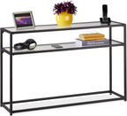 Console Table 2 Shelves Hallway Living Room Metal