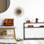 Console Table 2 Shelves Hallway Living Room Metal