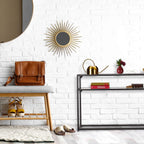 Console Table 2 Shelves Hallway Living Room Metal