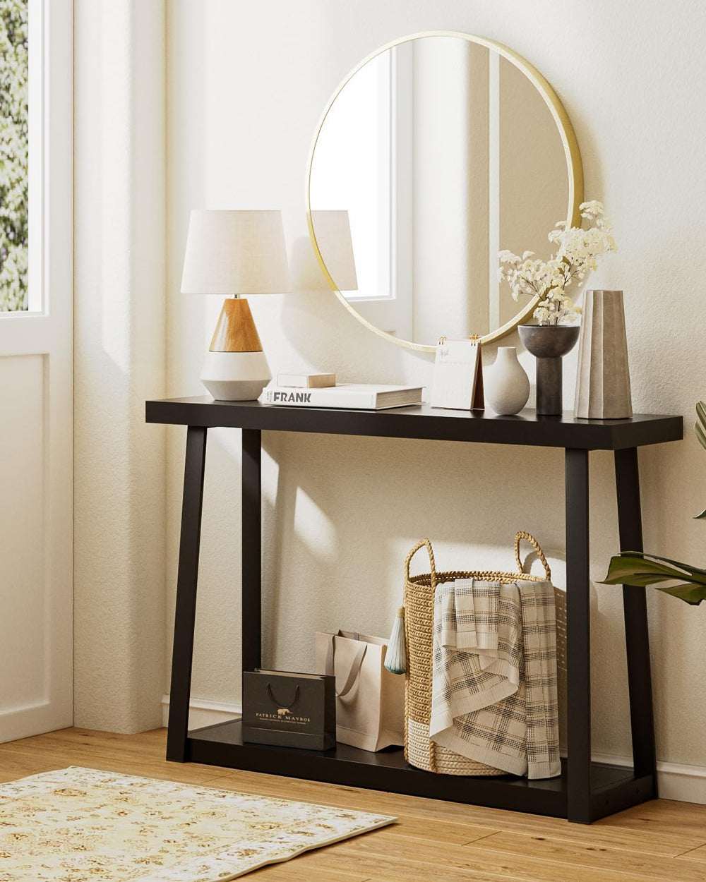 Console Table 2-Tier 120CM Long Hallway with Storage