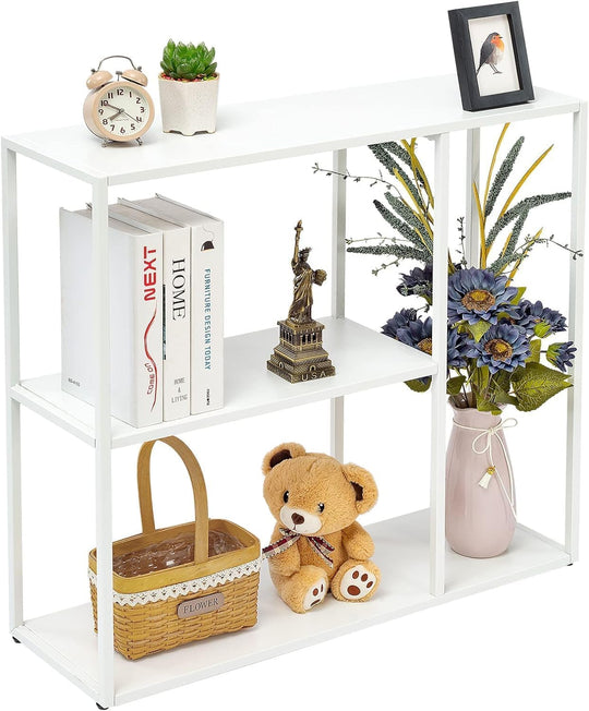 Console Table 3 Shelf Sofa Thin Entryway Metal
