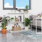 Console Table 3 Shelf Sofa Thin Entryway Metal