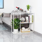 Console Table 3 Shelf Sofa Thin Entryway Metal