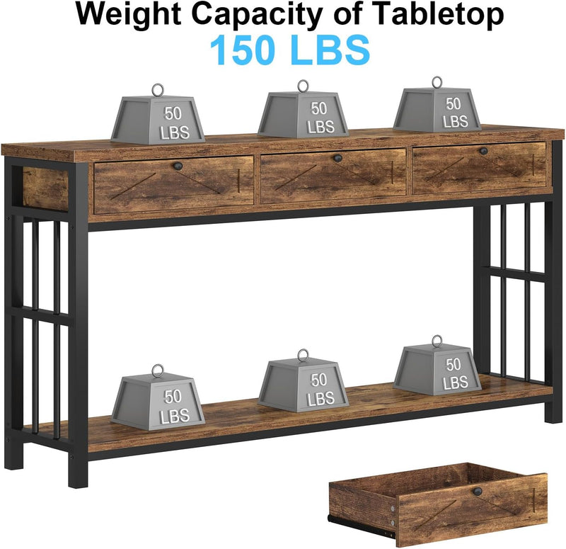 Console Table Entryway Tables with Storage Drawers