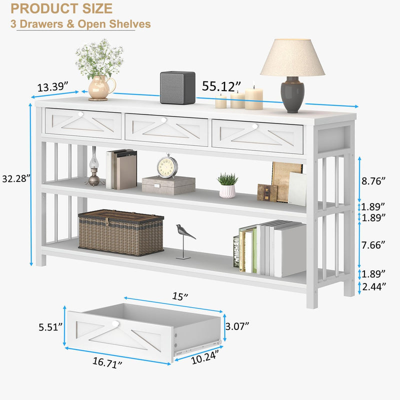 Console Table Entryway Tables with Storage Drawers
