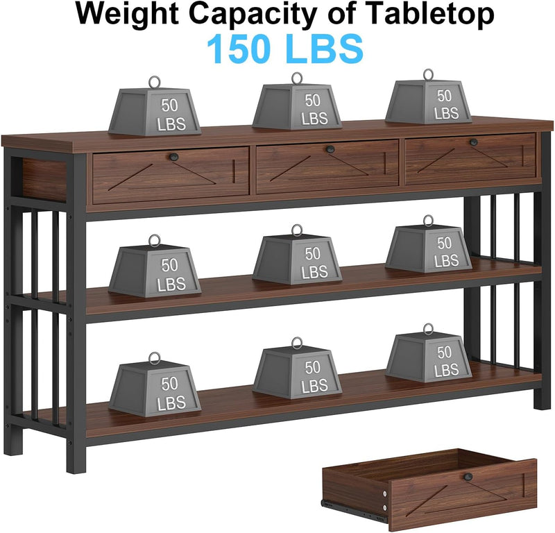 Console Table Entryway Tables with Storage Drawers