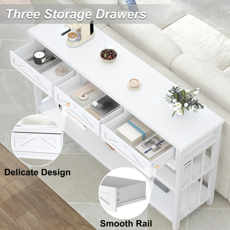 Console Table Entryway Tables with Storage Drawers