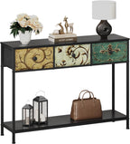 Console Table for Entryway with 3 Drawers Slim