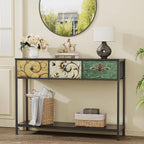 Console Table for Entryway with 3 Drawers Slim