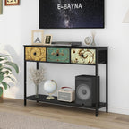 Console Table for Entryway with 3 Drawers Slim