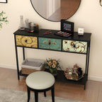 Console Table for Entryway with 3 Drawers Slim
