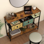 Console Table for Entryway with 3 Drawers Slim