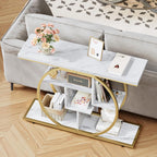 Console Table Hallway with 5-Tier Storage Shelves 105