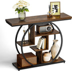 Console Table Hallway with 5-Tier Storage Shelves 105
