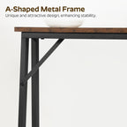 Console Table Slim Behind Sofa with Charging Station