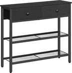 Console Table Slim with 2 Non-Woven Drawers Hallway